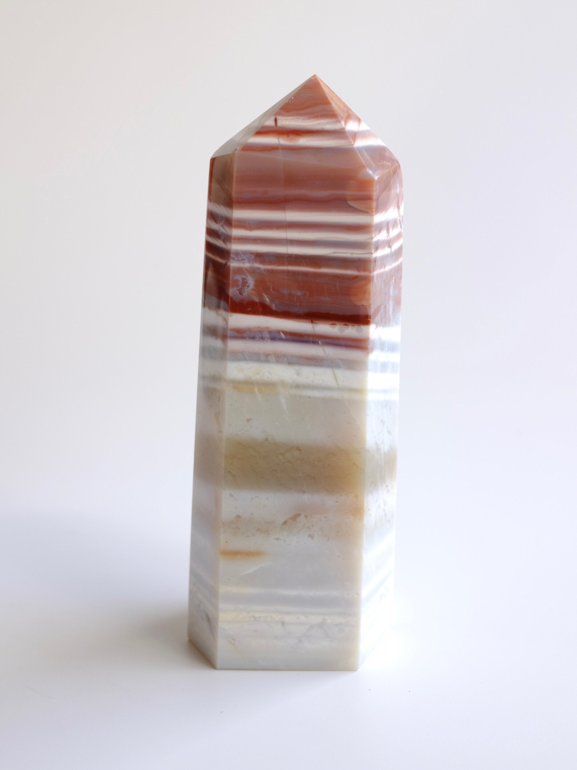 Pastel Banded Agate Tower