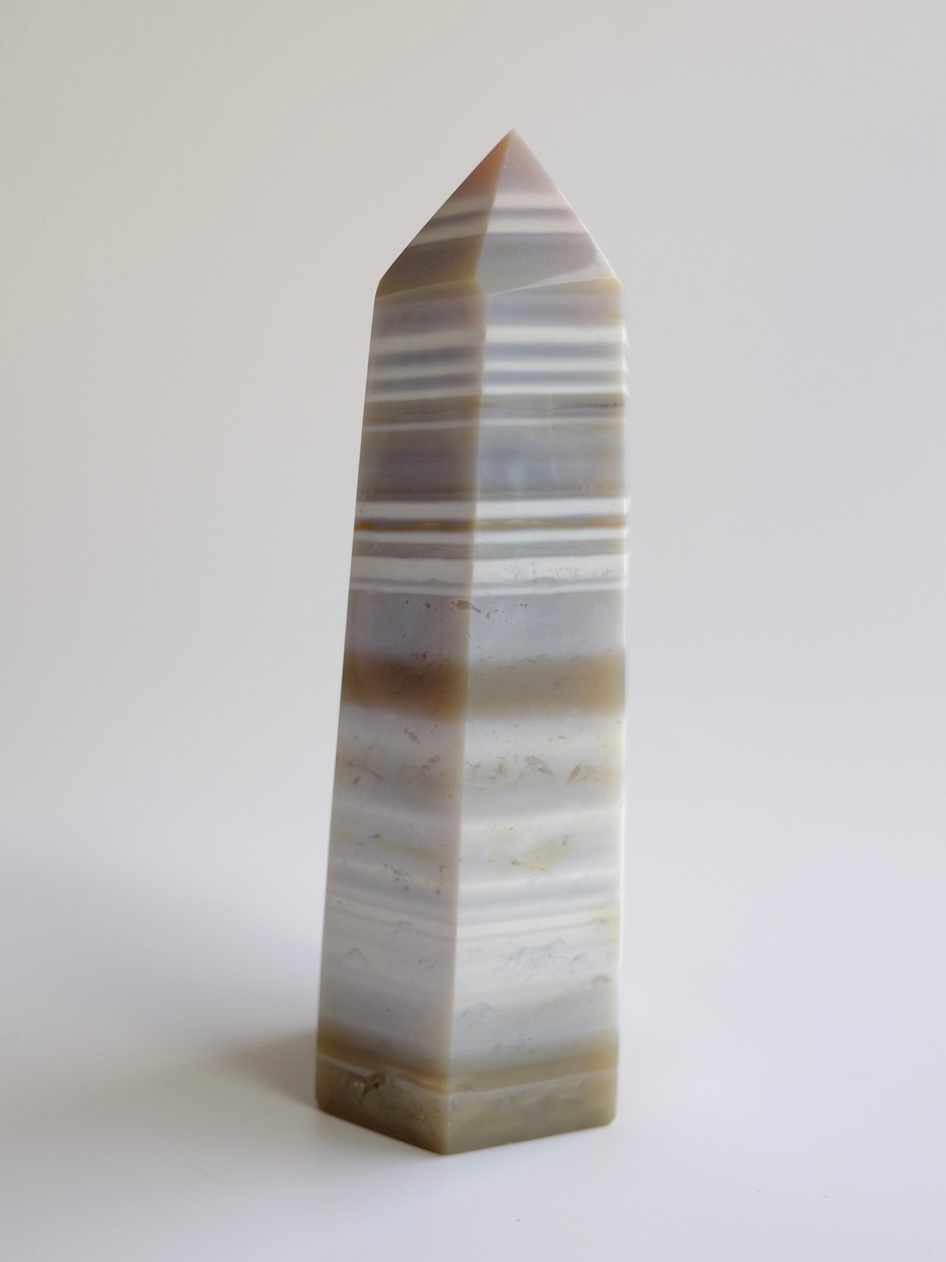 Pastel Banded Agate Tower