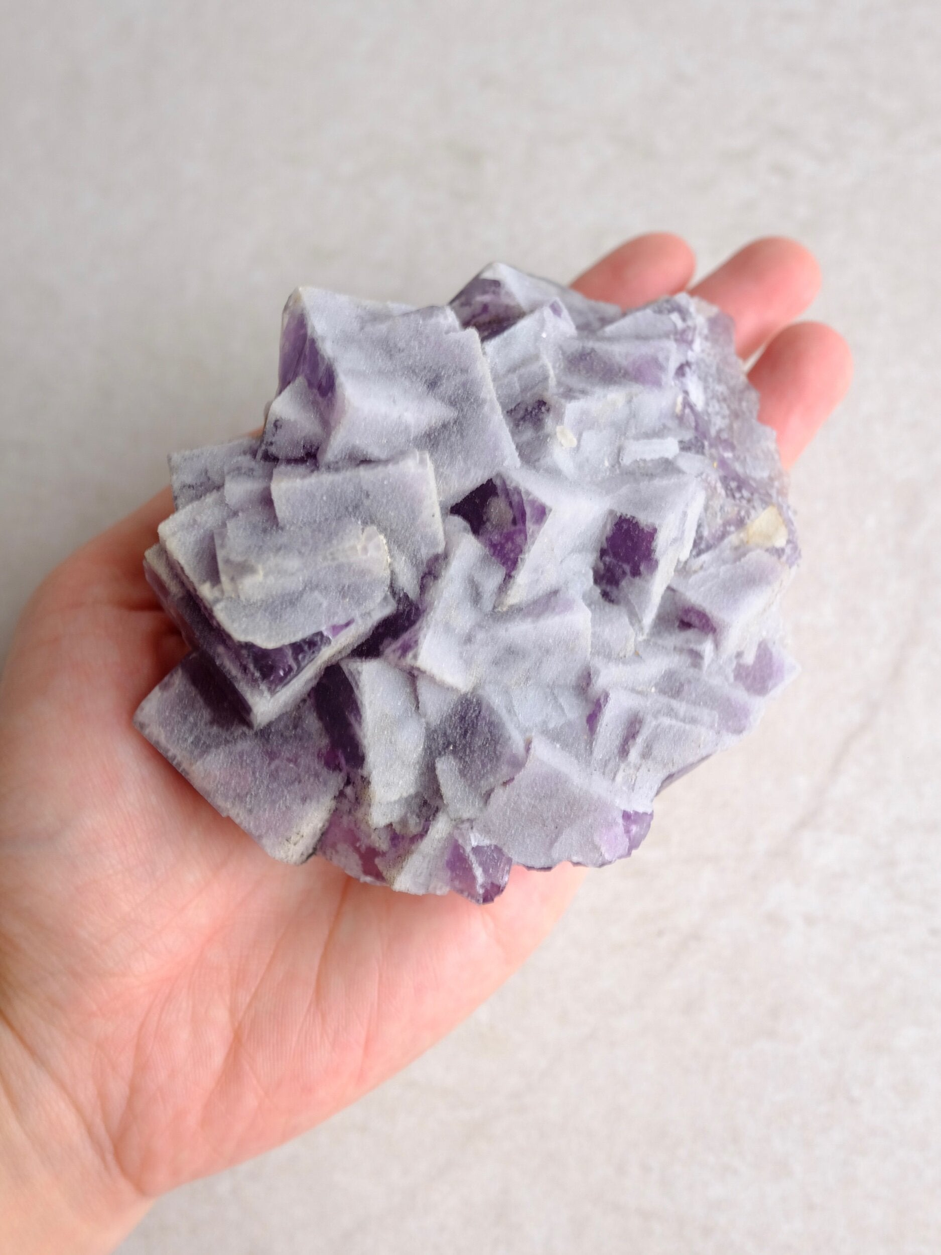 Sugar Druzy Quartz Purple Fluorite